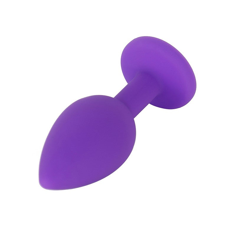PLUG ANAL JOYITA DE SILICIONA TALLA S MORADO
