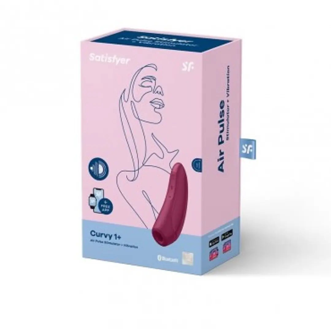 PULSADOR DE CLITORIS CON APP SATISFYER CURVY +1