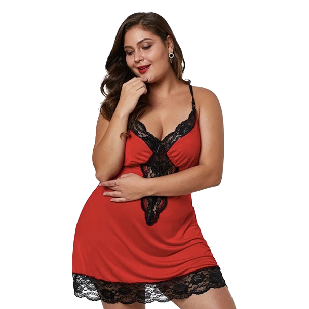 BABYDOLL NORA ROJO