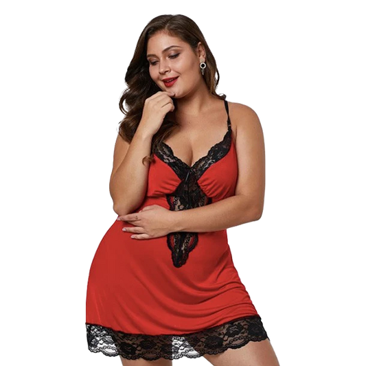 BABYDOLL NORA ROJO