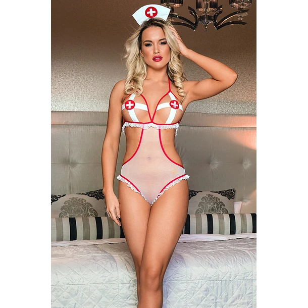 BODY ENFERMERA ERÓTICA TALLA L