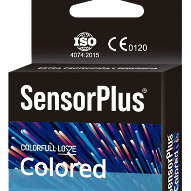 PRESERVATIVOS SENSOR PLUS COLORED