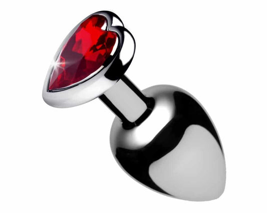 PLUG ANAL JOYITA DE CORAZÓN ROJO TALLA M