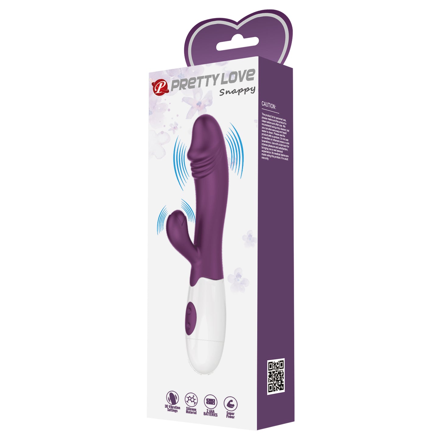 VIBRADOR DUAL SNAPPY BURDEO PRETTY LOVE