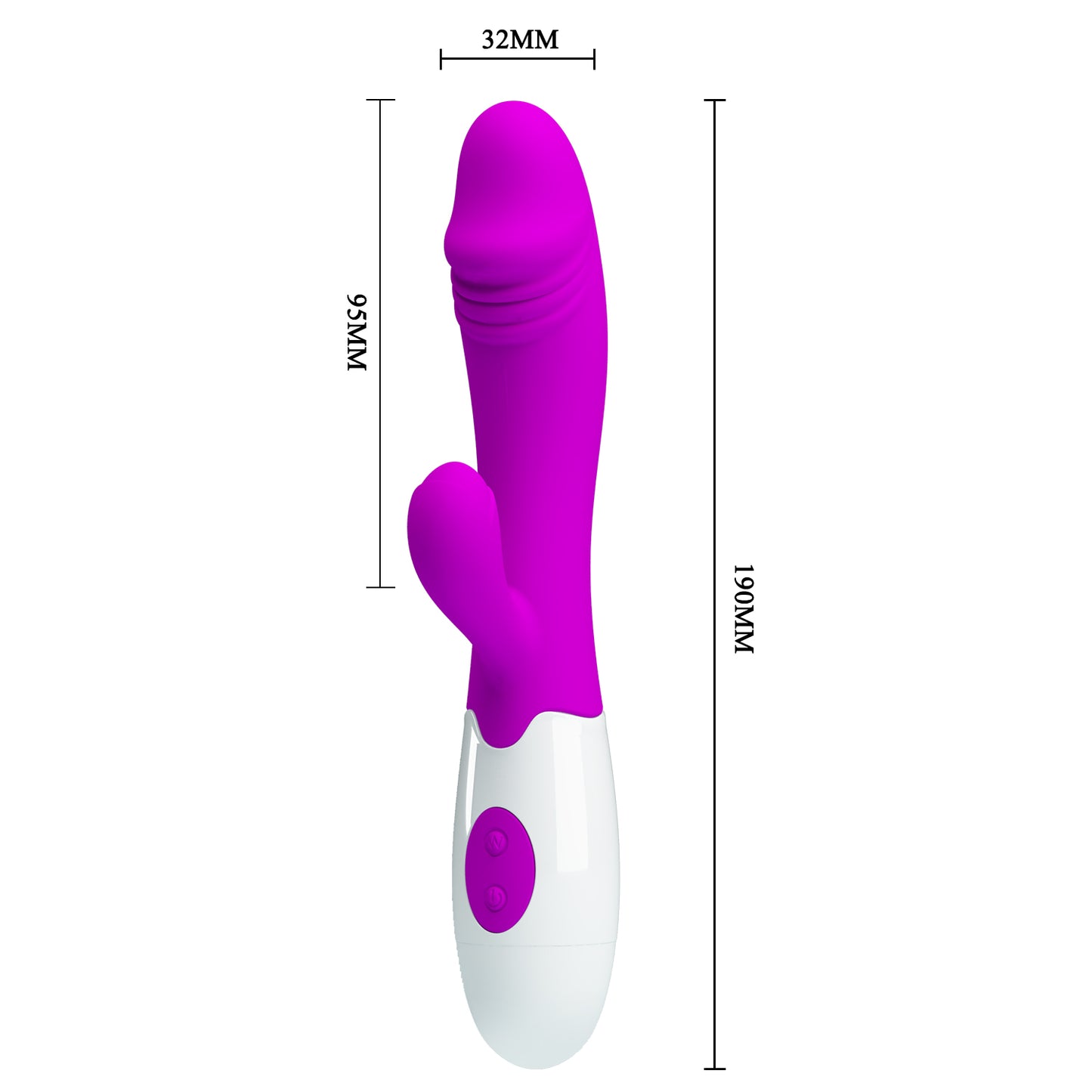 VIBRADOR DUAL SNAPPY FUCSIA PRETTY LOVE