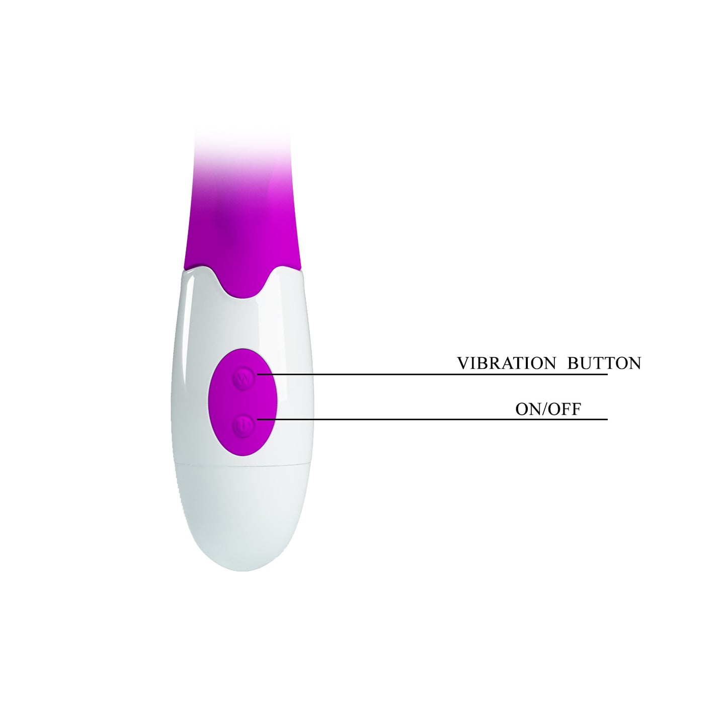 VIBRADOR DUAL SNAPPY FUCSIA PRETTY LOVE