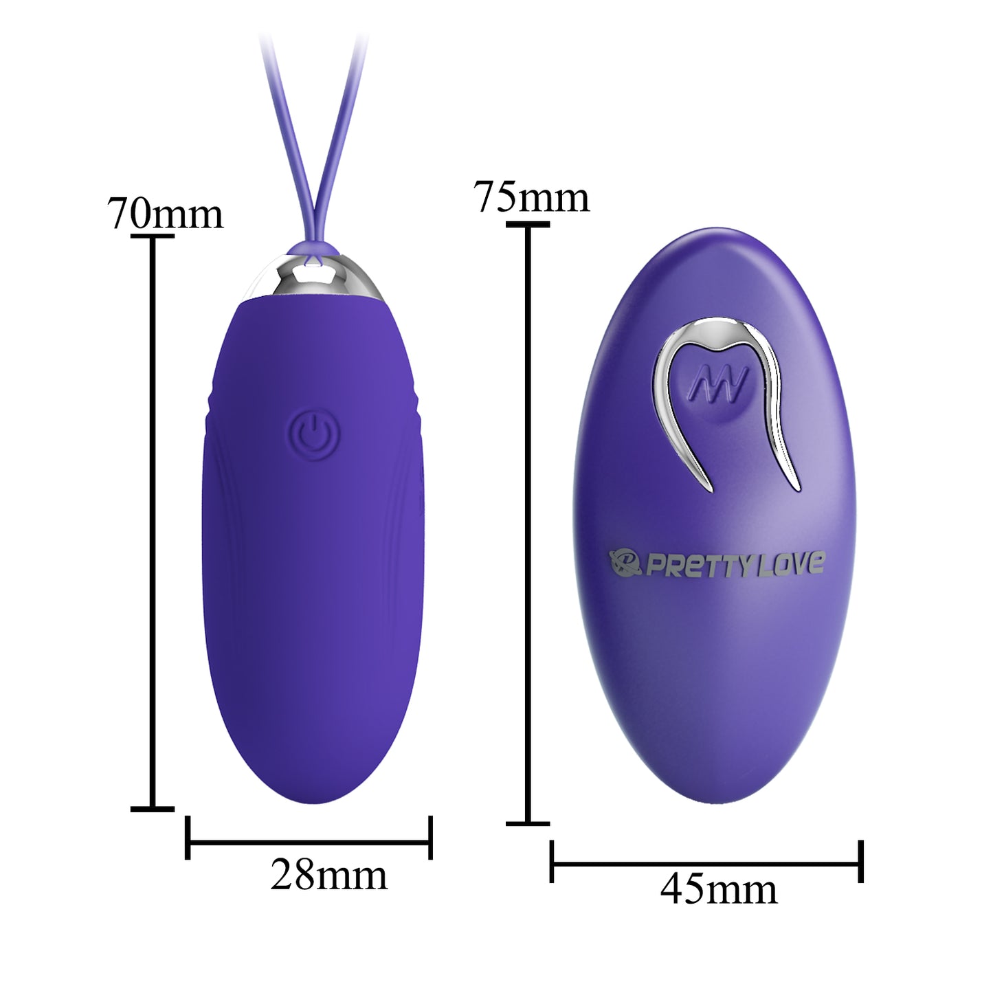 HUEVITO VIBRADOR CON CONTROL REMOTO JENNY YOUTH