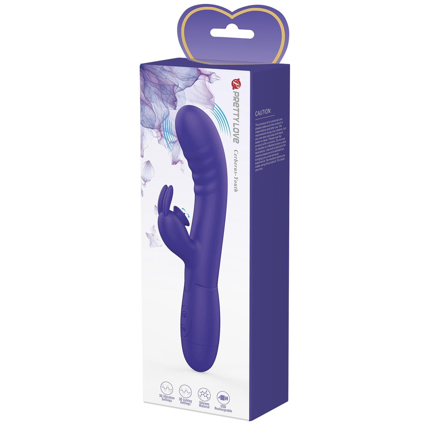 VIBRADOR DUAL RECARGABLE CERBERUS YOUTH PRETTY LOVE