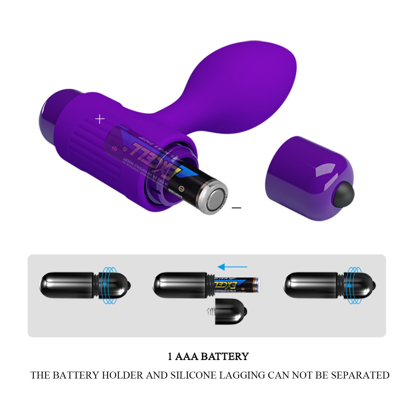 PLUG ANAL PRINCIPIANTE PRETTY LOVE MORADO