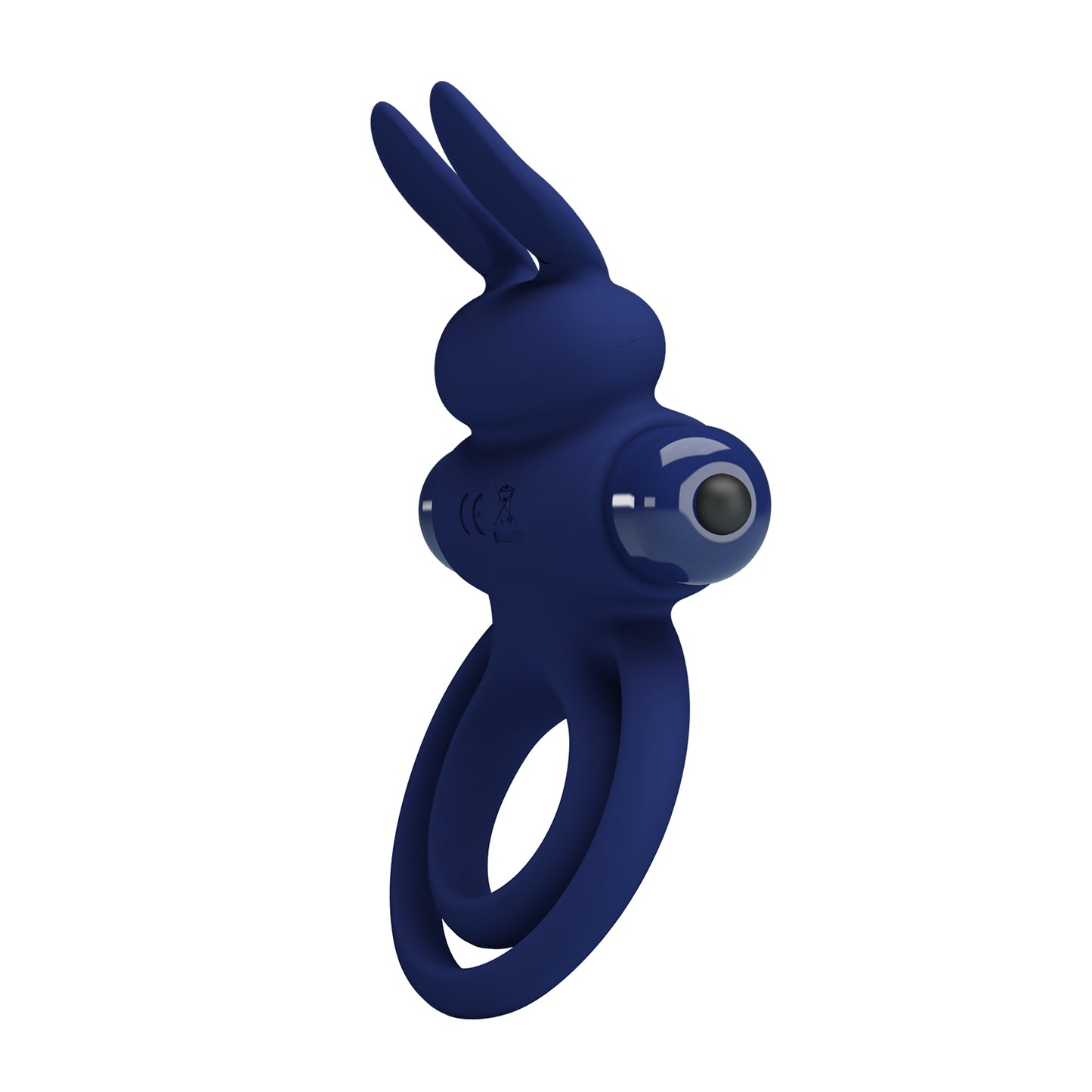 ANILLO VIBRADOR CON DOBLE FIJACIÓN DE CONEJO AZUL