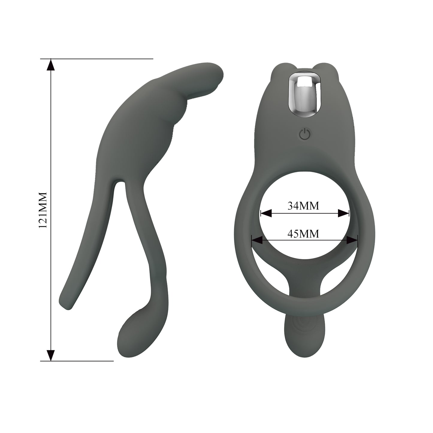 ANILLO VIBRADOR DOBLE RECARGABLE - SETH