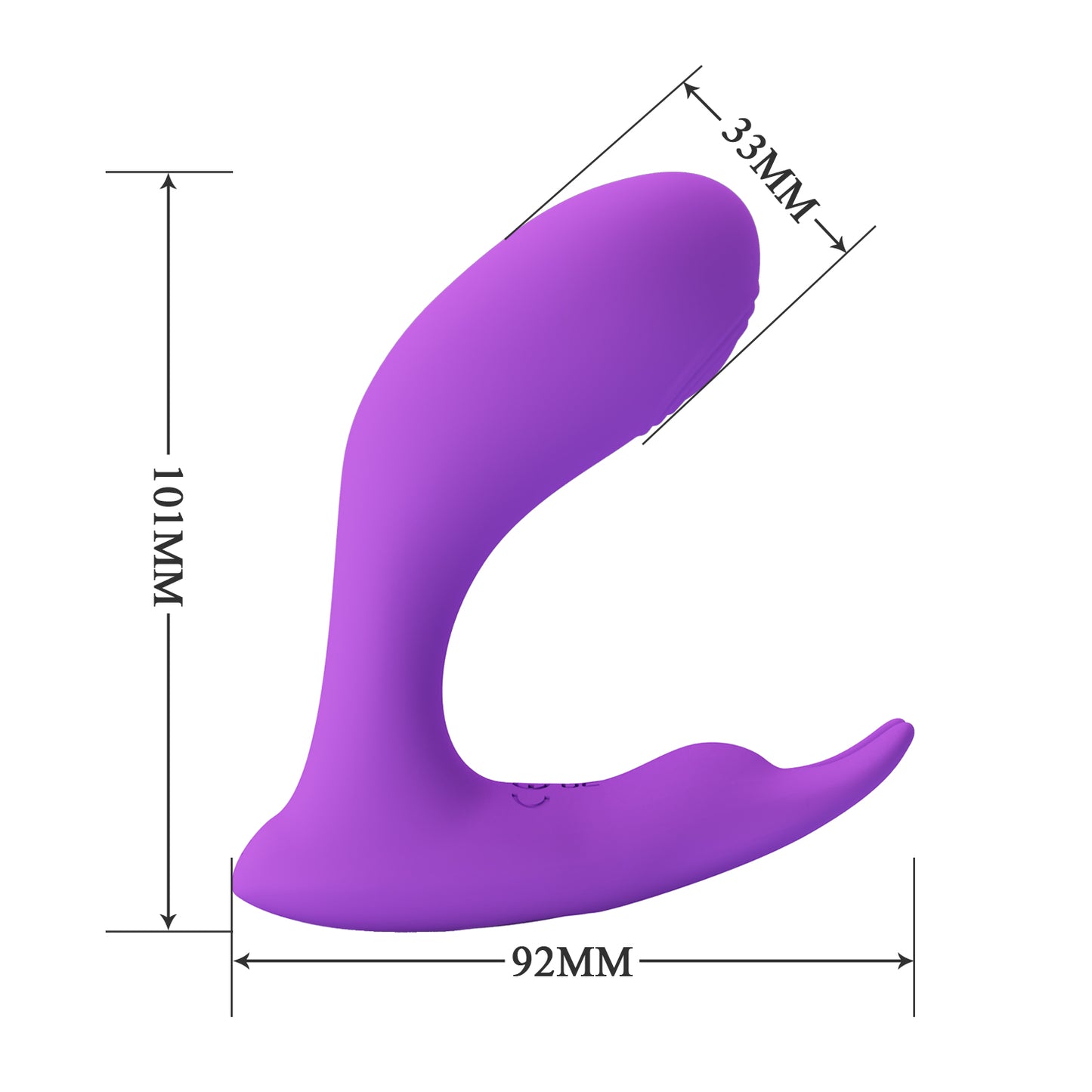 VIBRADOR DUAL CON CONTROL REMOTO IDABELLE