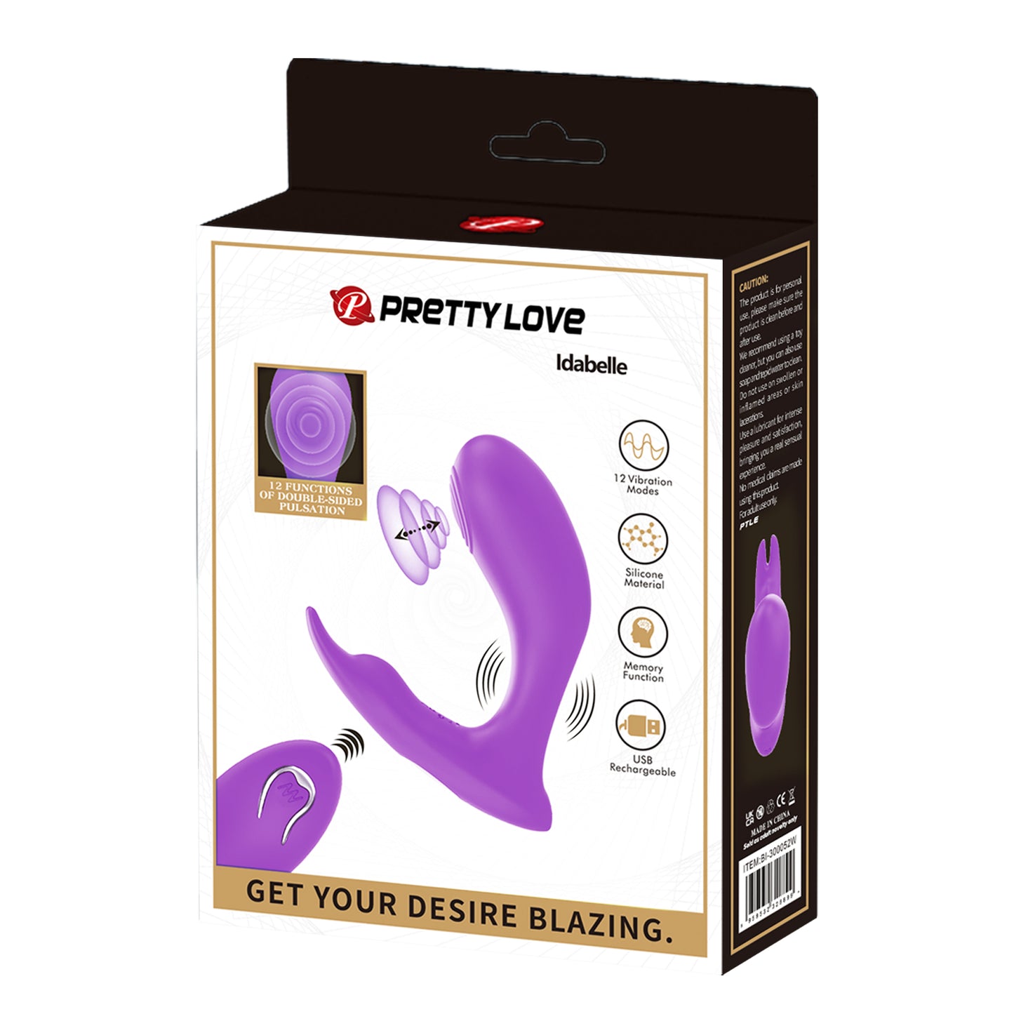 VIBRADOR DUAL CON CONTROL REMOTO IDABELLE