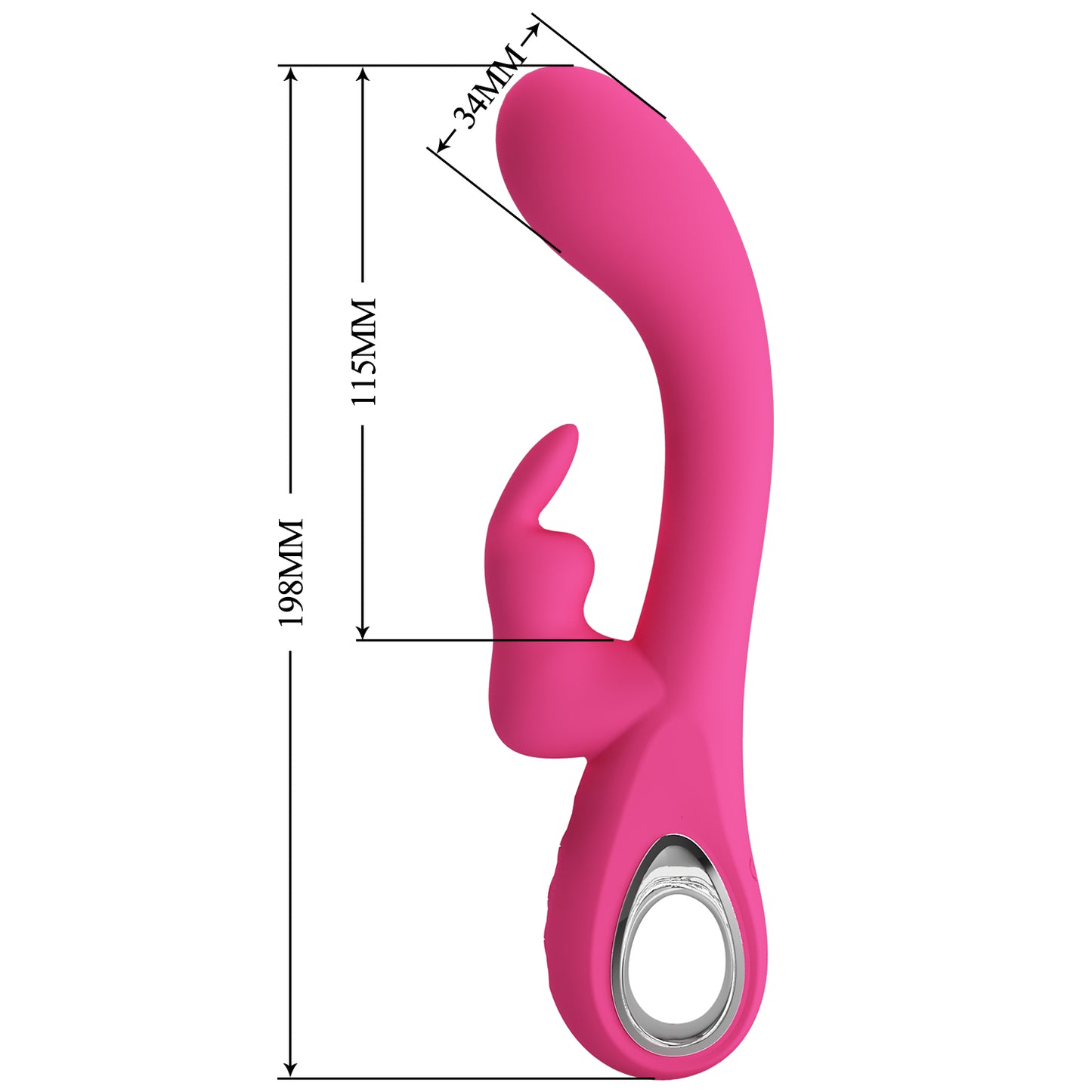 VIBRADOR DUAL RECARGABLE NOVAK PRETTY LOVE