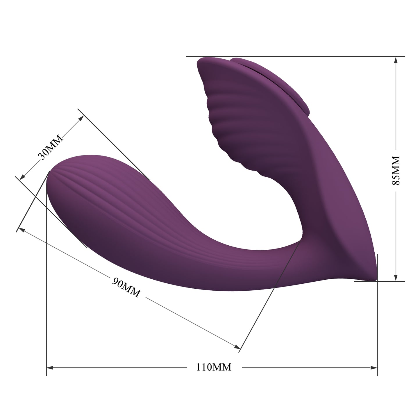 VIBRADOR DUAL CON CONTROL POR APP FRANZ PRETTY LOVE