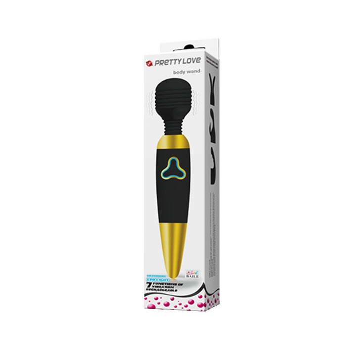 MICRÓFONO MASAJEADOR BODY WAND GOLD USB PRETTY LOVE