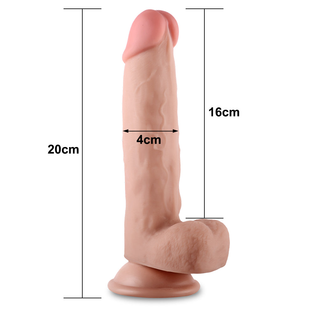 DILDO REALISTA SKING DONG 8"