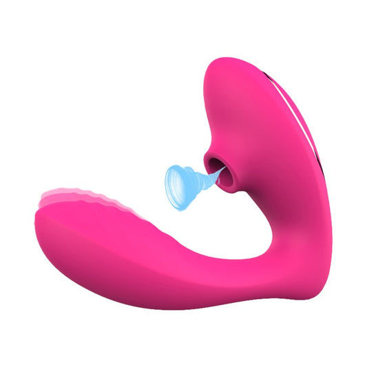 VIBRADOR Y SUCCIONADOR - DOUBLE ORGASM