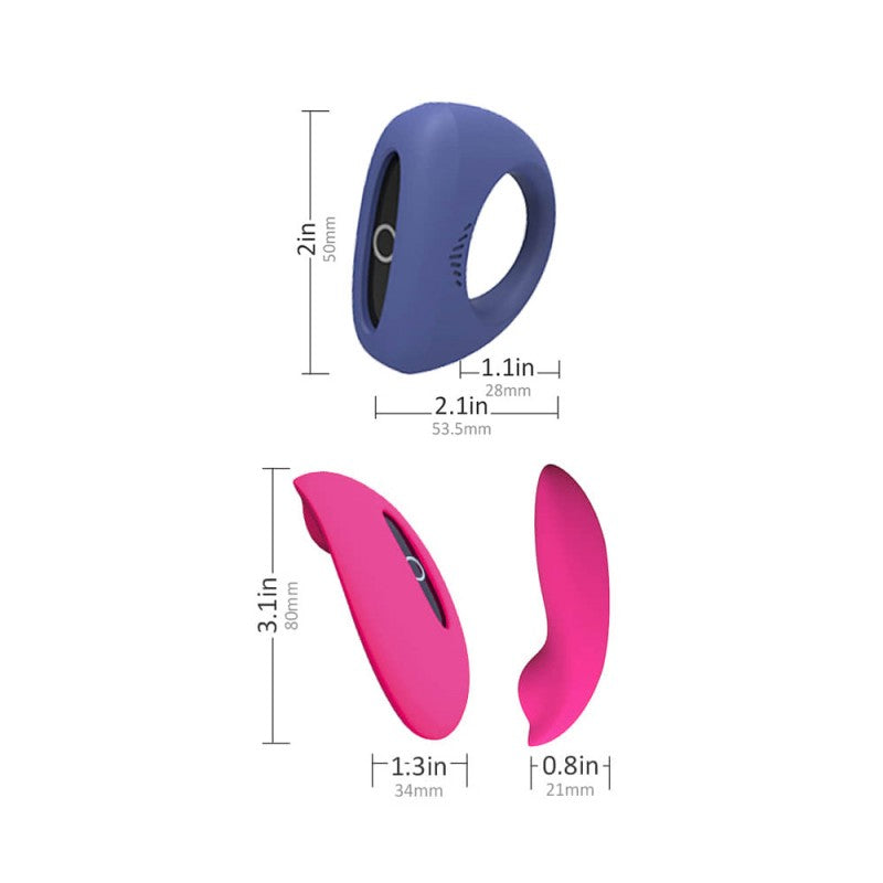 CALZÓN Y ANILLO VIBRADOR A DISTANCIA CON APP