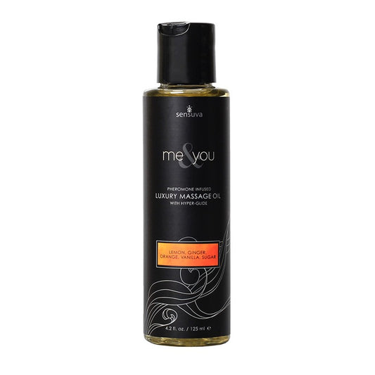 ACEITE DE MASAJES CON FEROMONAS ME&YOU DULCE Y CÍTRICO
