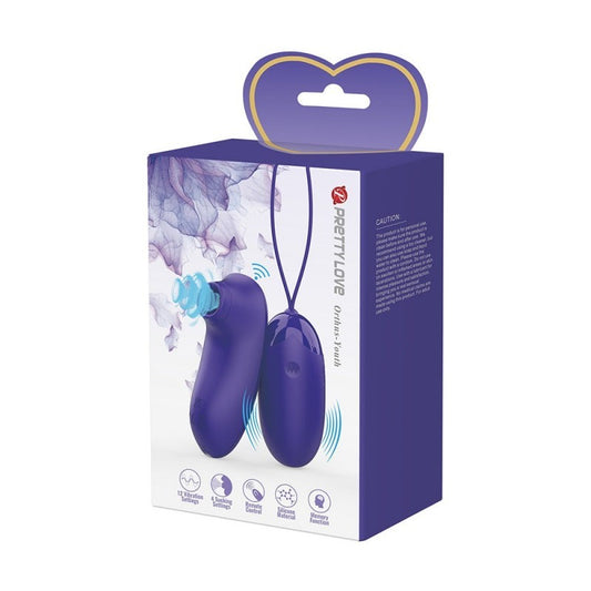KIT SUCCIONADOR Y HUEVO VIBRADOR CON CONTROL