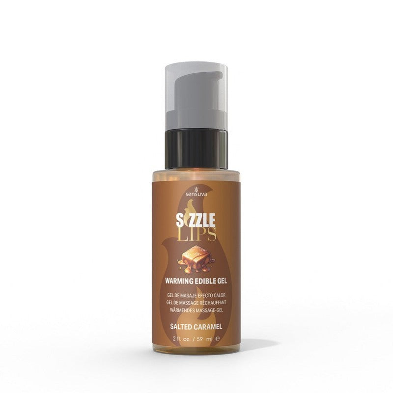 GEL COMESTIBLE CARAMELO EFECTO CALOR 59 ML. SIZZLE LIPS