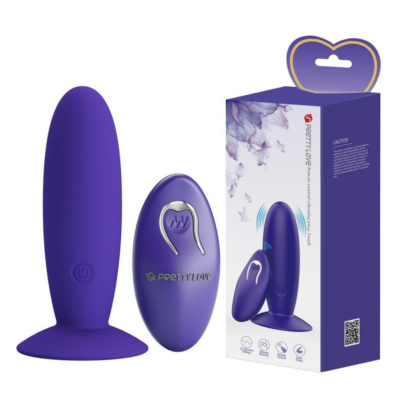 PLUG ANAL CON CONTROL REMOTO Y VENTOSA