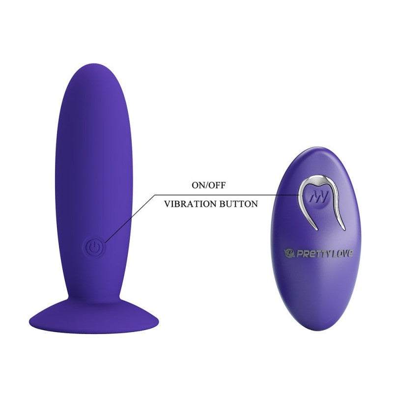 PLUG ANAL CON CONTROL REMOTO Y VENTOSA