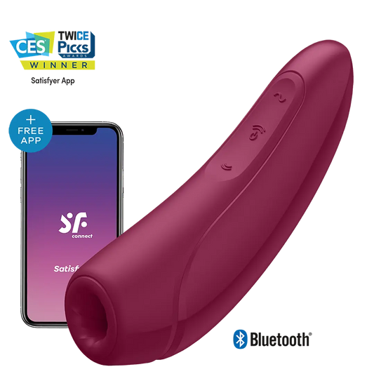 PULSADOR DE CLITORIS CON APP SATISFYER CURVY +1