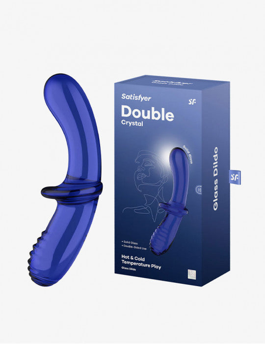 DILDO DOBLE DE CRISTAL SATISFYER BLUE