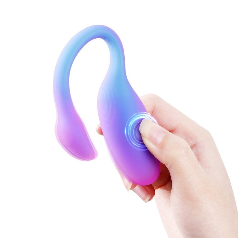 VIBRADOR DUAL CON APP FLAMINGO PÚRPURA