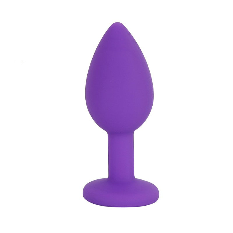 PLUG ANAL JOYITA DE SILICIONA TALLA S MORADO