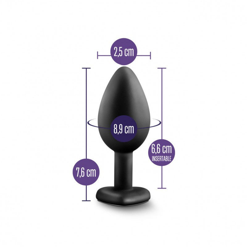 PLUG JOYITA DE SILICONA TALLA S NEGRA