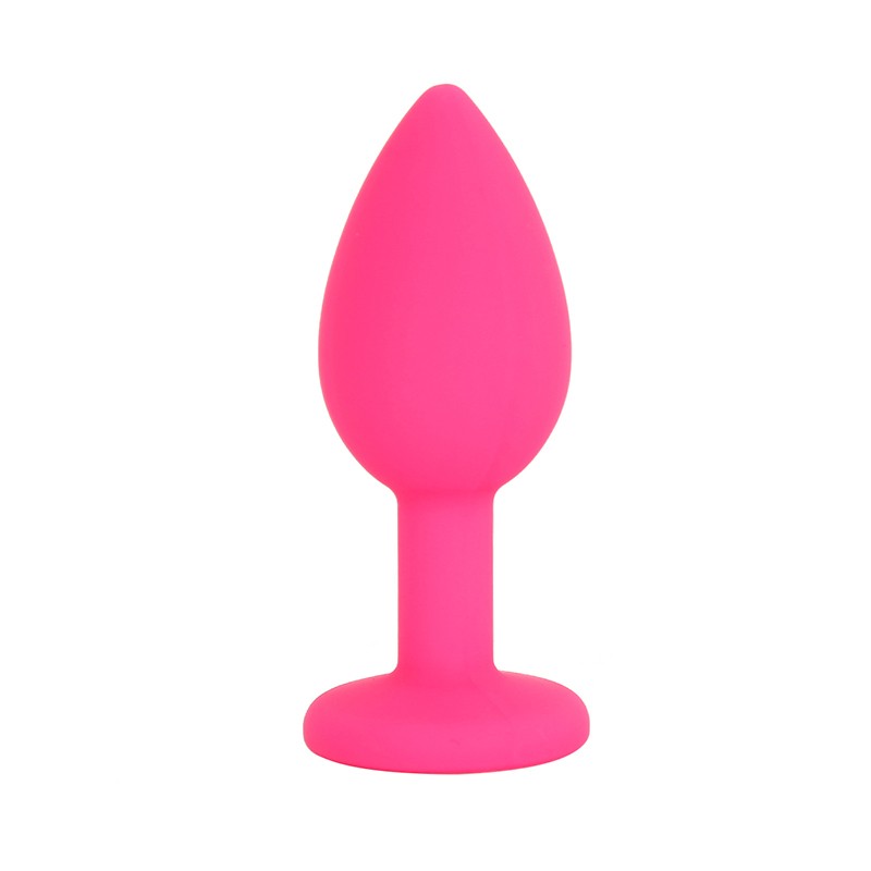 PLUG ANAL DE SILICONA TALLA S FUCSIA