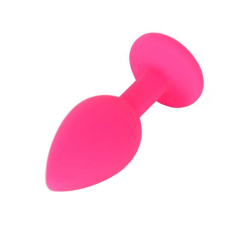 PLUG ANAL DE SILICONA TALLA S FUCSIA