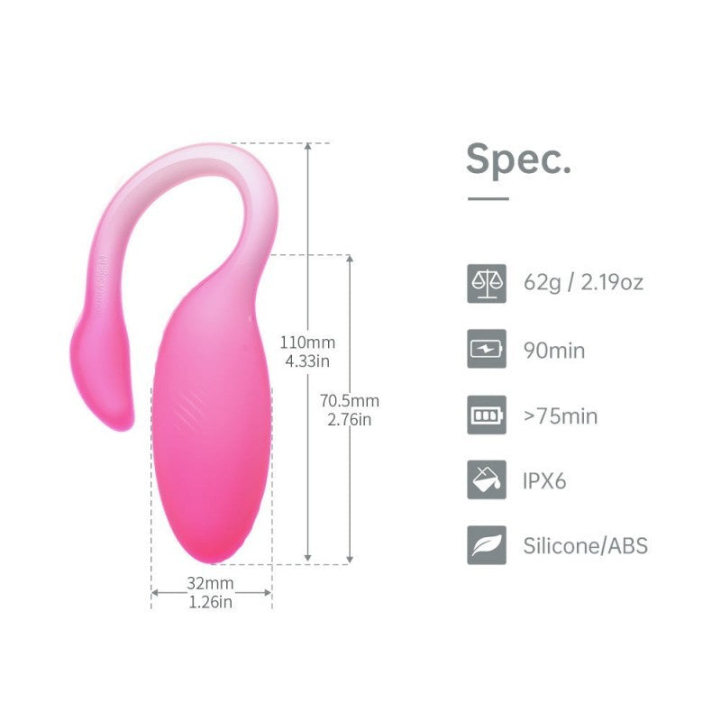 VIBRADOR DUAL CON APP FLAMINGO FUSCIA