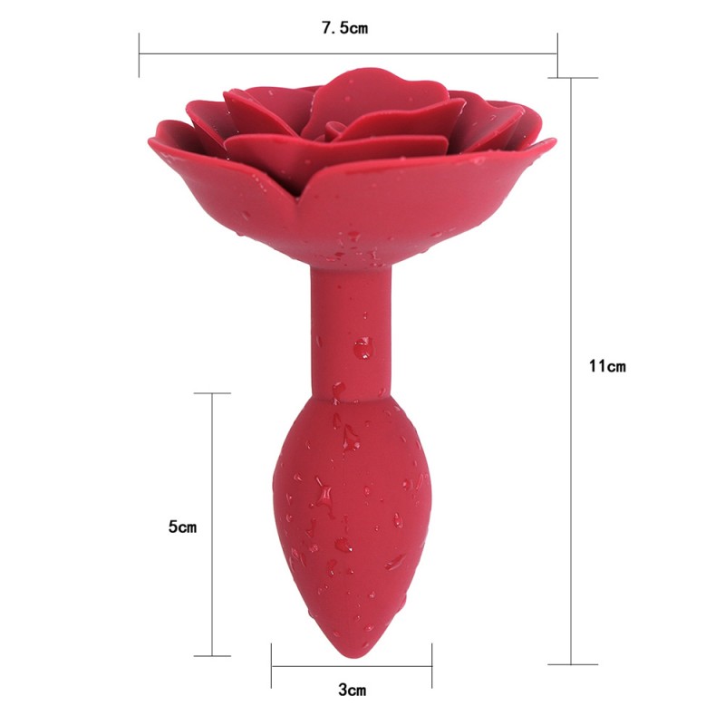 PLUG ANAL DE SILICONA ROSE BLOOM