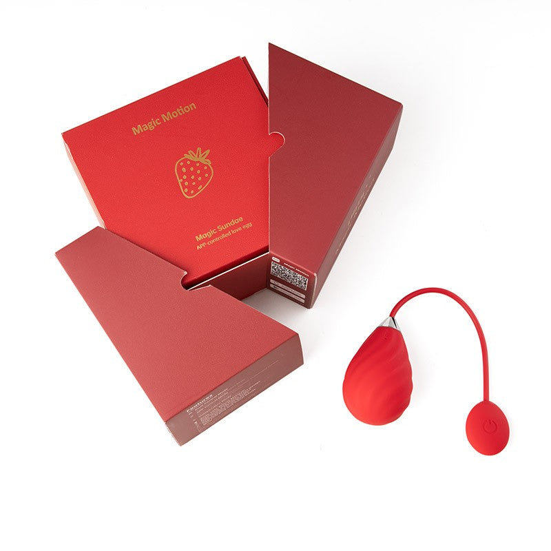 HUEVITO VIBRADOR CON APP MAGIC SUNDAE ROJO