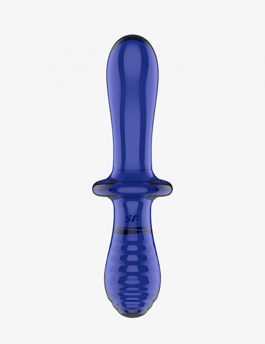 DILDO DOBLE DE CRISTAL SATISFYER BLUE