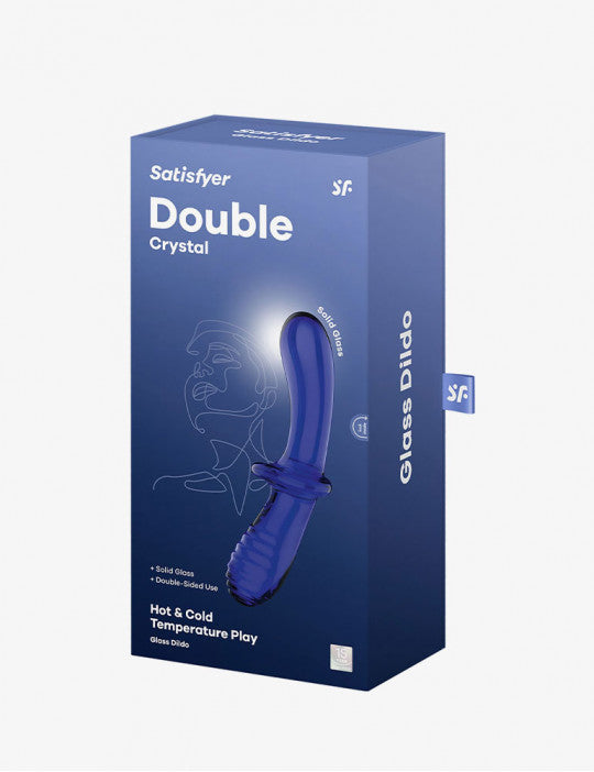 DILDO DOBLE DE CRISTAL SATISFYER BLUE