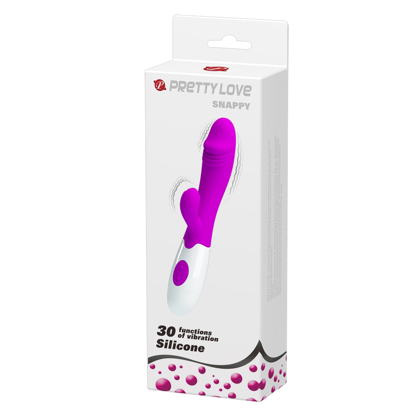 VIBRADOR DUAL SNAPPY FUCSIA PRETTY LOVE