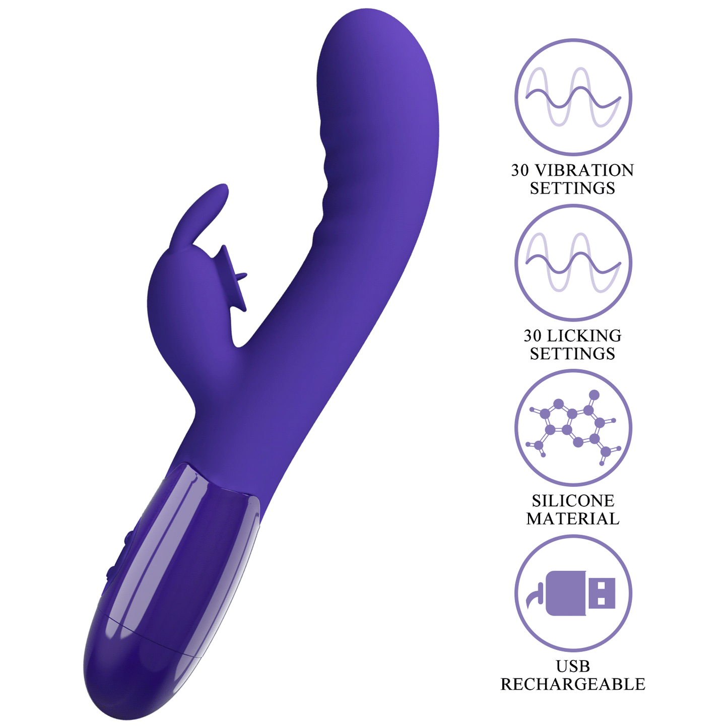 VIBRADOR DUAL RECARGABLE CERBERUS YOUTH PRETTY LOVE