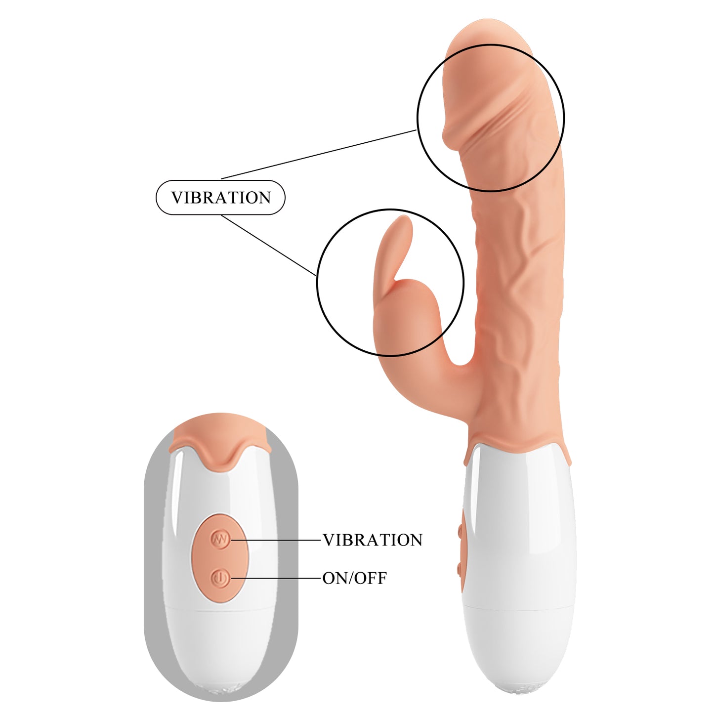 VIBRADOR DUAL EASTER BUNNY PRETTY LOVE