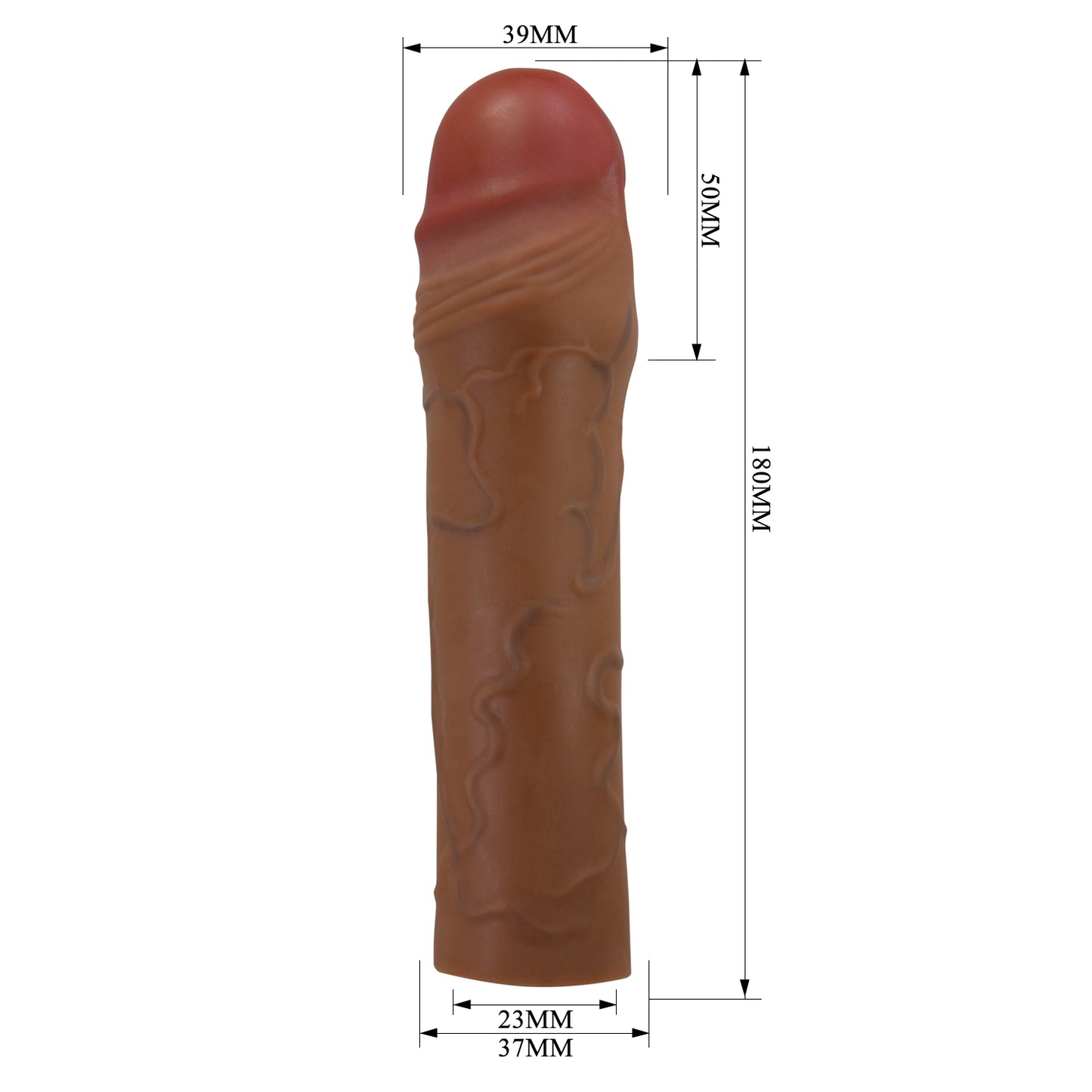 FUNDA PARA PENE CON EXTENSIÓN REALISTA CHANE