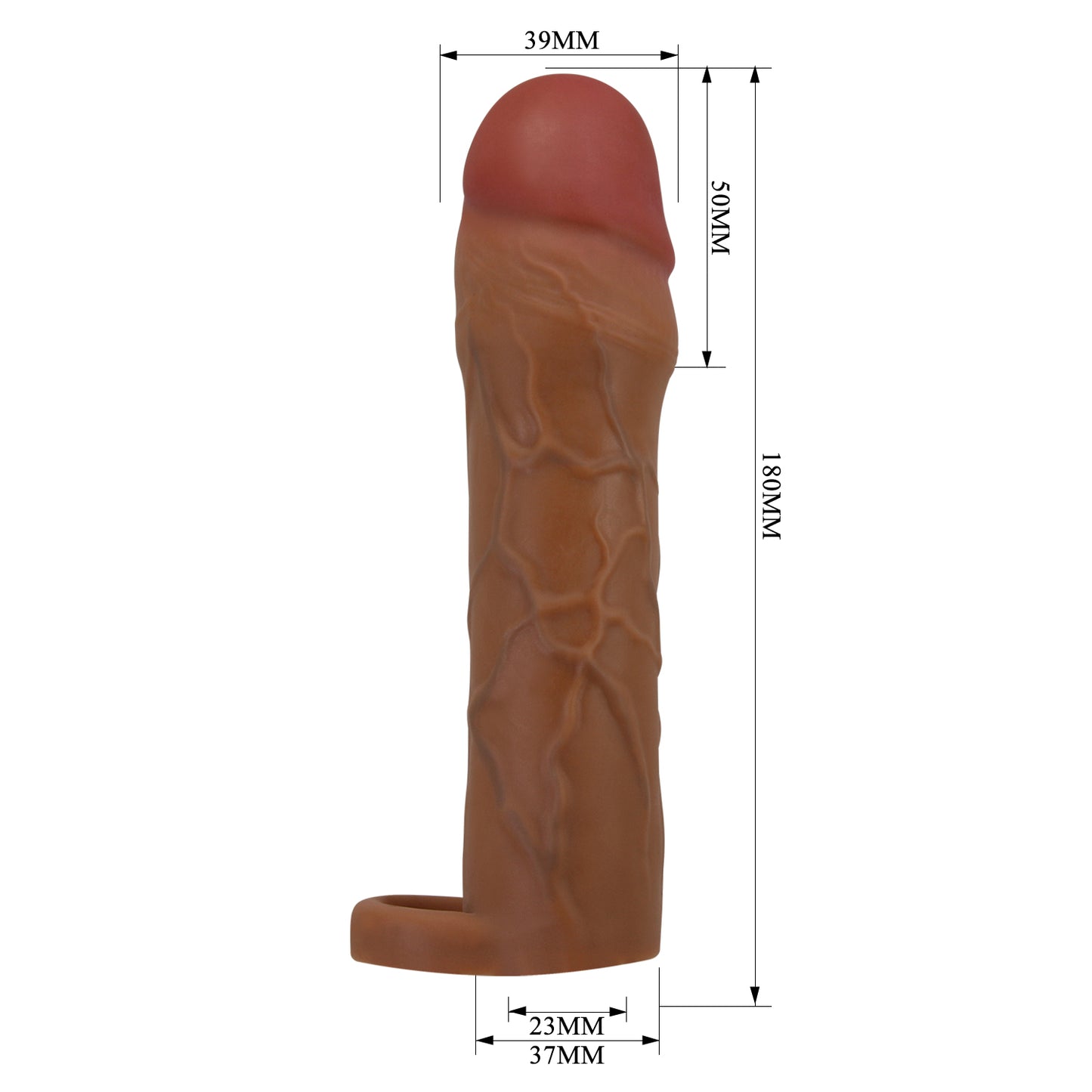 FUNDA PARA PENE CON EXTENSIÓN REALISTA HANI