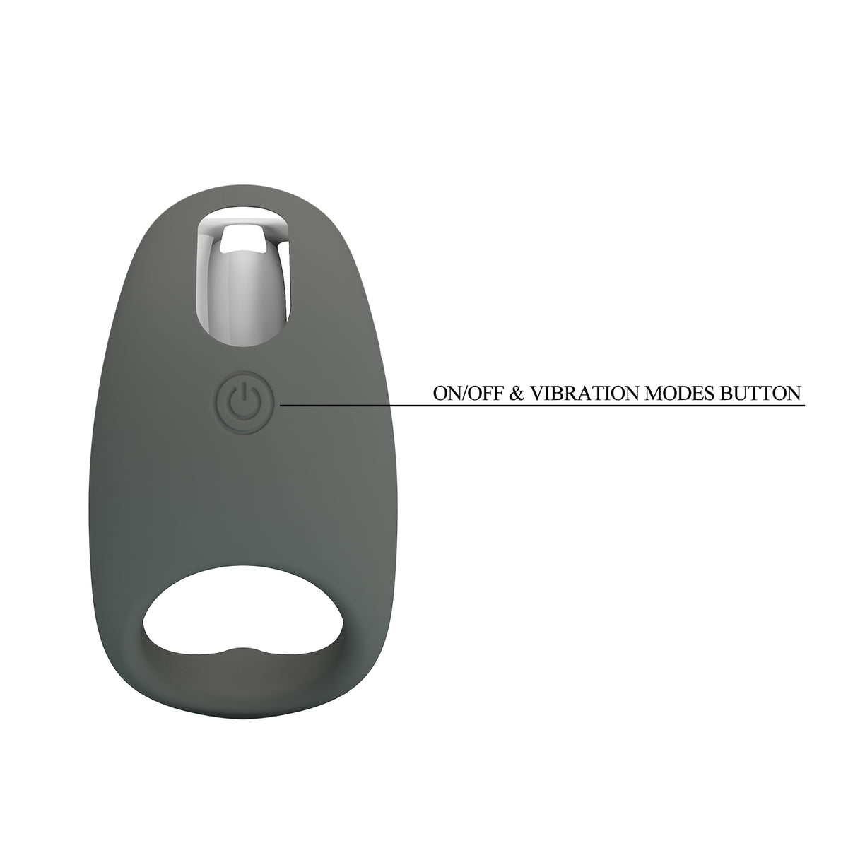 ANILLO VIBRADOR RECARGABLE TRIPLE ESTIMULACIÓN GEMMA