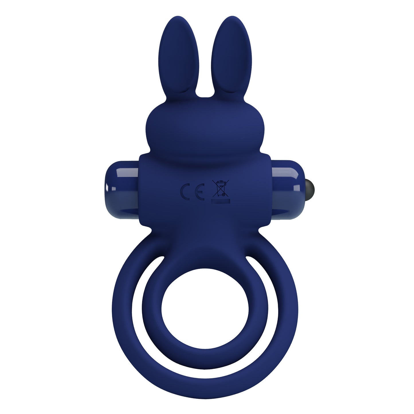 ANILLO VIBRADOR CON DOBLE FIJACIÓN DE CONEJO AZUL