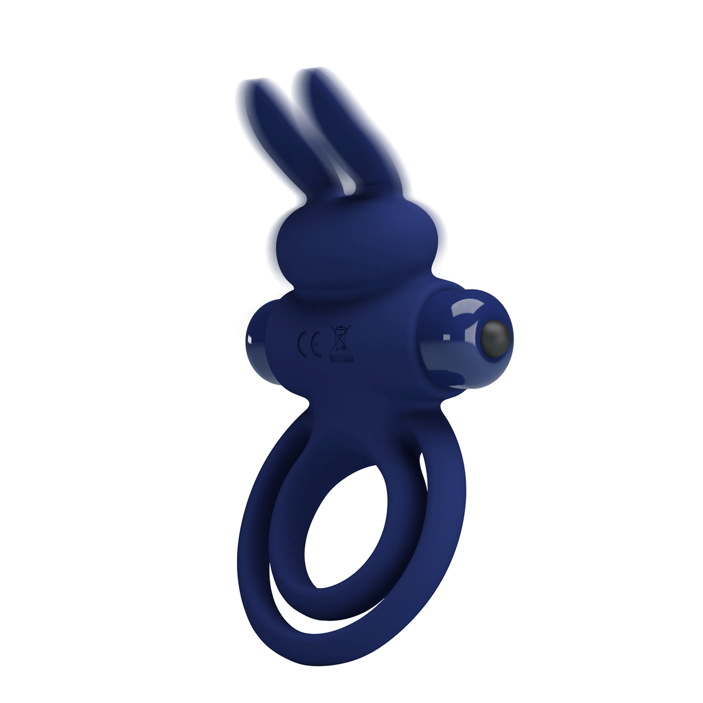 ANILLO VIBRADOR CON DOBLE FIJACIÓN DE CONEJO AZUL