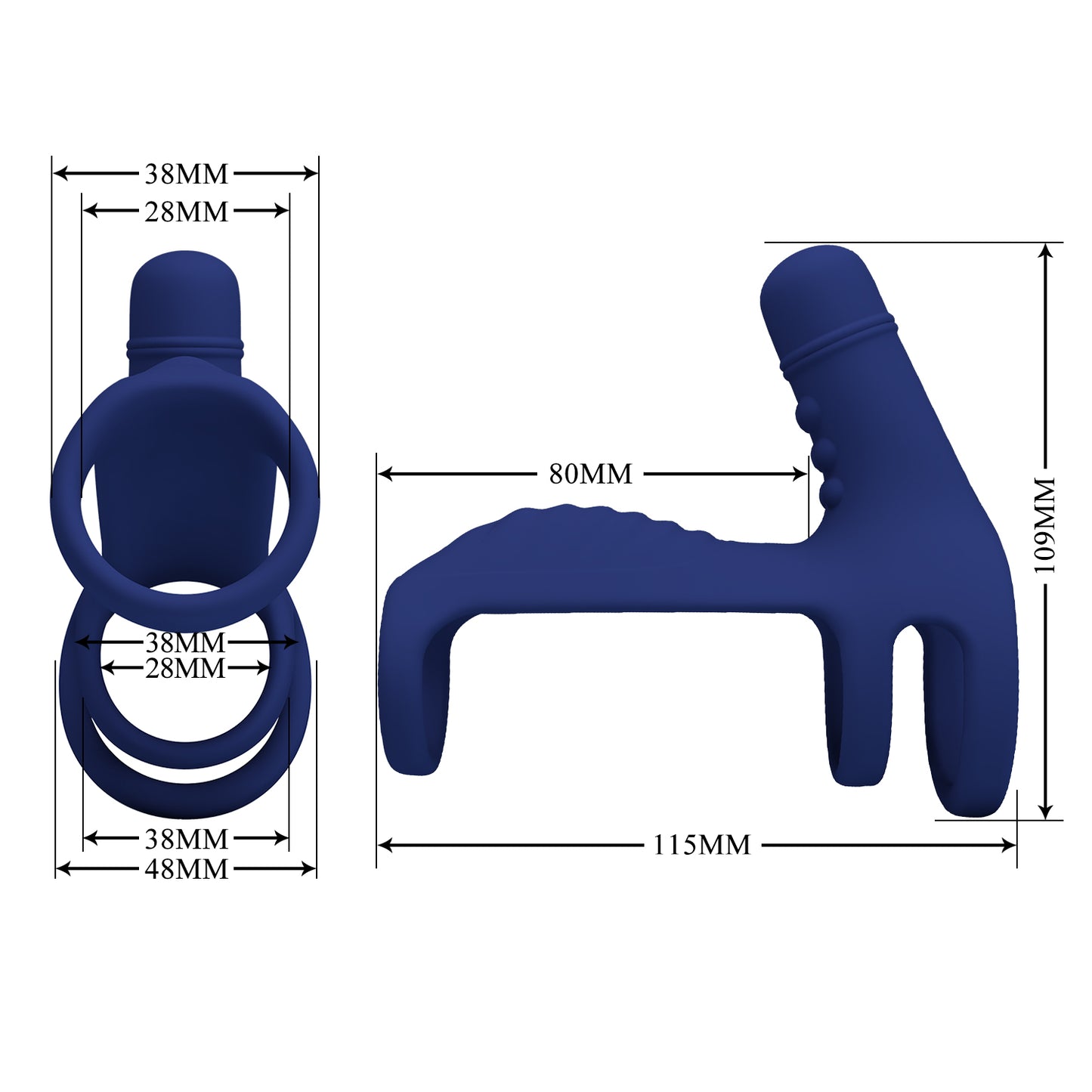 ANILLO VIBRADOR CON TRIPLE FIJACIÓN ELISH