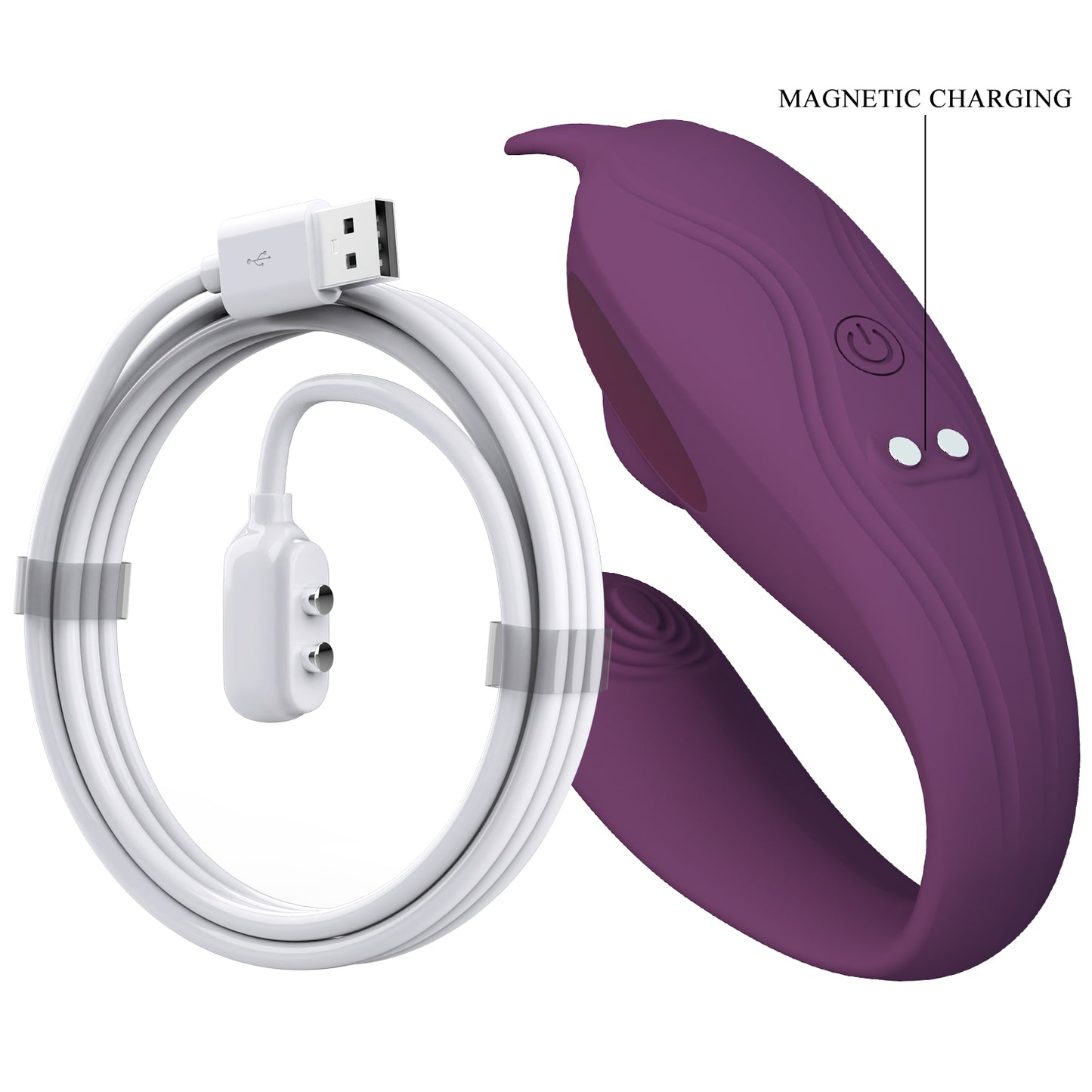 VIBRADOR DUAL CON PULSADOR Y  CONTROL POR APP SHEY